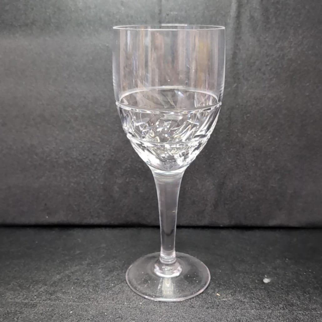 Miller Rogaska Garland Design Wine Glass, Vintage Clear Stemware, Glassware - Thumbnail 4