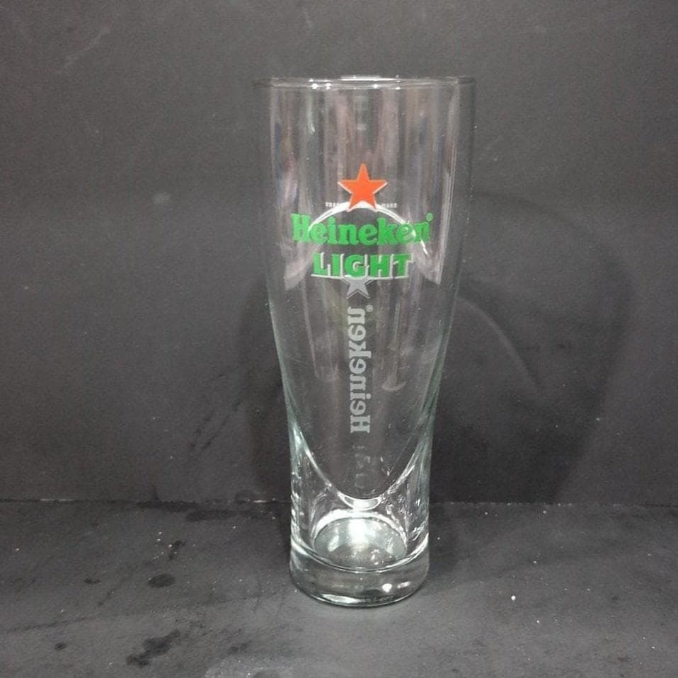 Heineken Light Red Star Beer Glass, Clear Logo Pilsner Drinkware, Replacement - Thumbnail 7