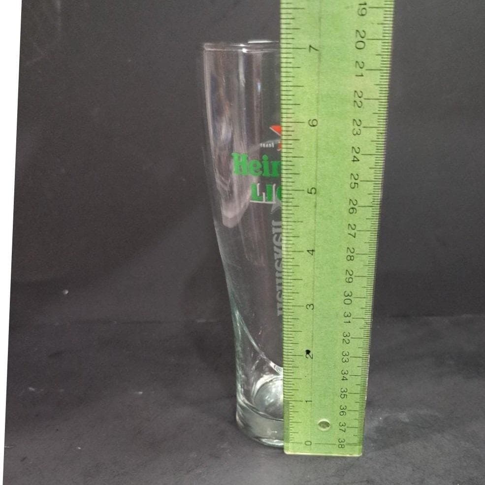 Heineken Light Red Star Beer Glass, Clear Logo Pilsner Drinkware, Replacement - Thumbnail 2