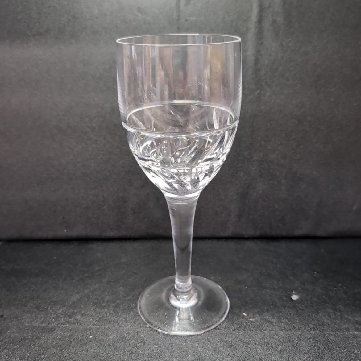 Miller Rogaska Garland Design Wine Glass, Vintage Clear Stemware, Glassware - Thumbnail 2