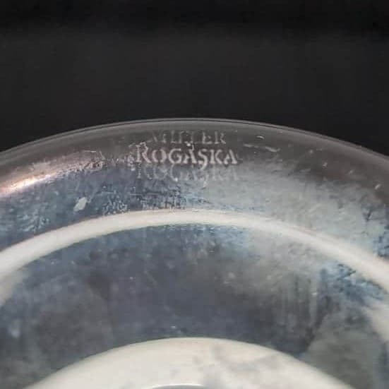 Miller Rogaska Garland Design Water Goblet, Vintage Clear Stemware, Glassware - Thumbnail 9