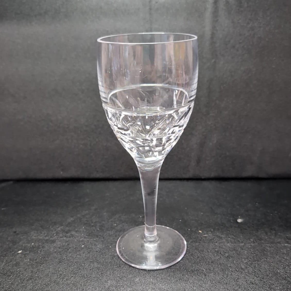 Miller Rogaska Garland Design Water Goblet, Vintage Clear Stemware, Glassware - Thumbnail 4