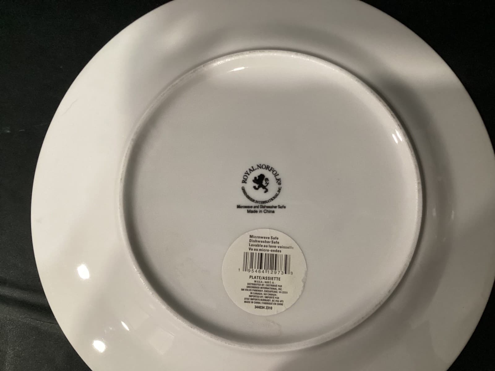 Set of 4 Royal Norfolk 10 5/8" Dinner Plates Home Sweet Home Collection Floral - Thumbnail 4