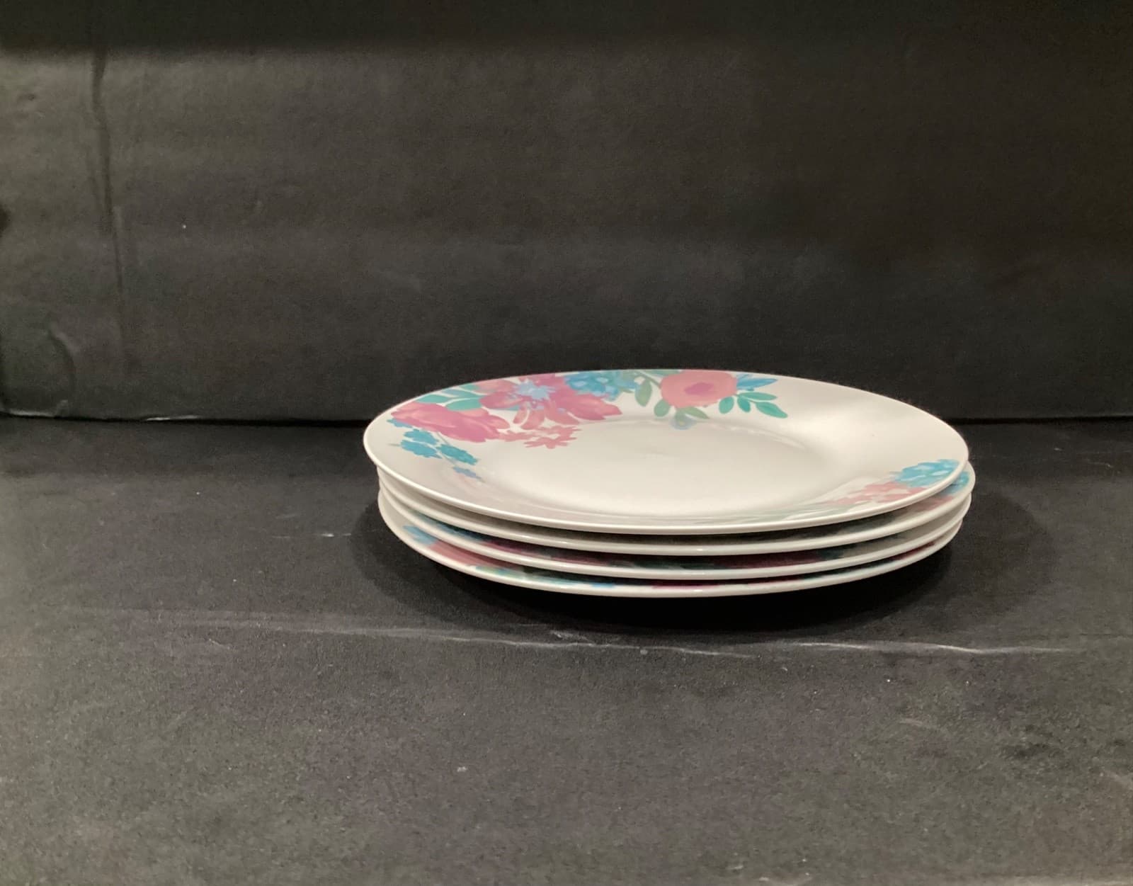 Set of 4 Royal Norfolk 10 5/8" Dinner Plates Home Sweet Home Collection Floral - Thumbnail 9
