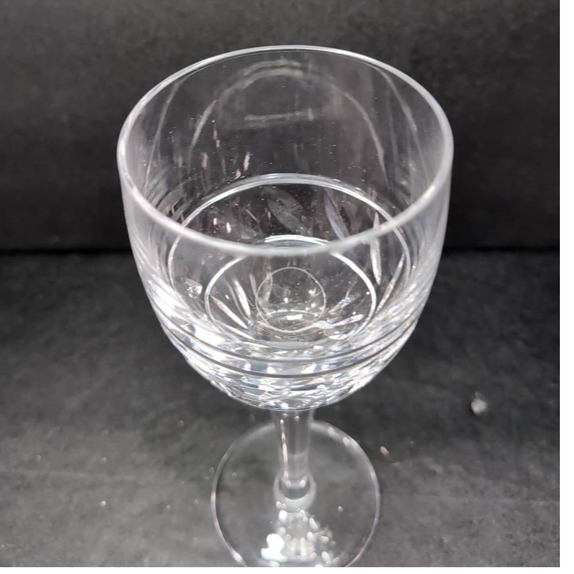 Miller Rogaska Garland Design Water Goblet, Vintage Clear Stemware, Glassware - Thumbnail 6