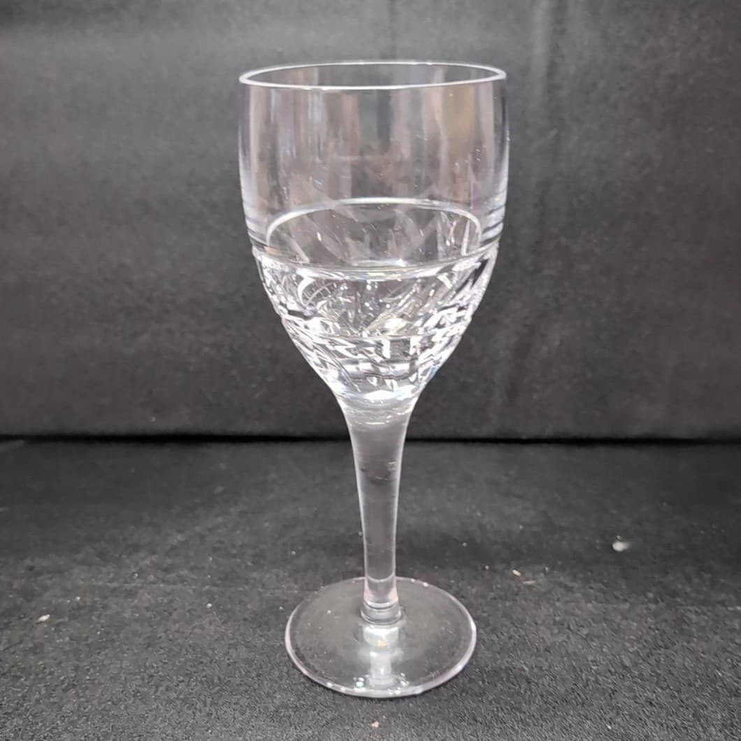 Miller Rogaska Garland Design Water Goblet, Vintage Clear Stemware, Glassware - Thumbnail 3