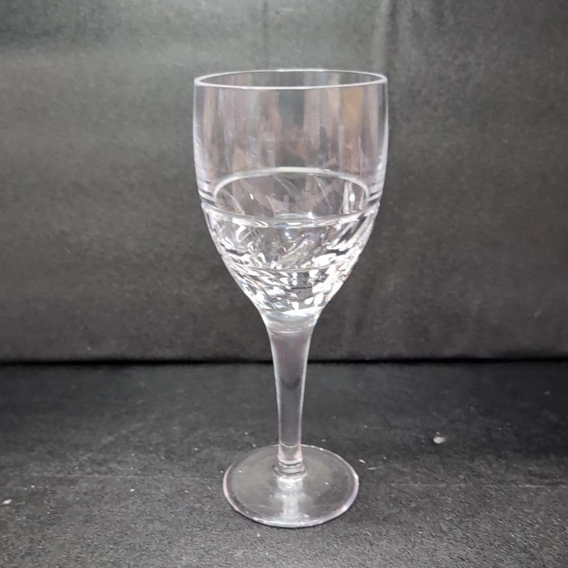 Miller Rogaska Garland Design Water Goblet, Vintage Clear Stemware, Glassware - Thumbnail 5