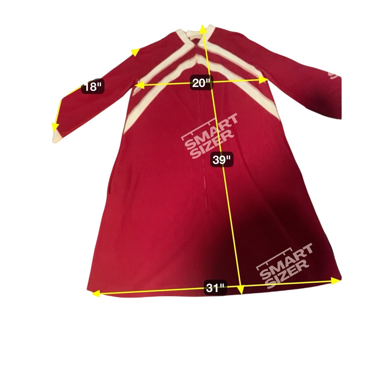 Vassarette Women's Medium Red Zip Nightgown, Vintage Sleepwear Striped Nightgown - Thumbnail 2