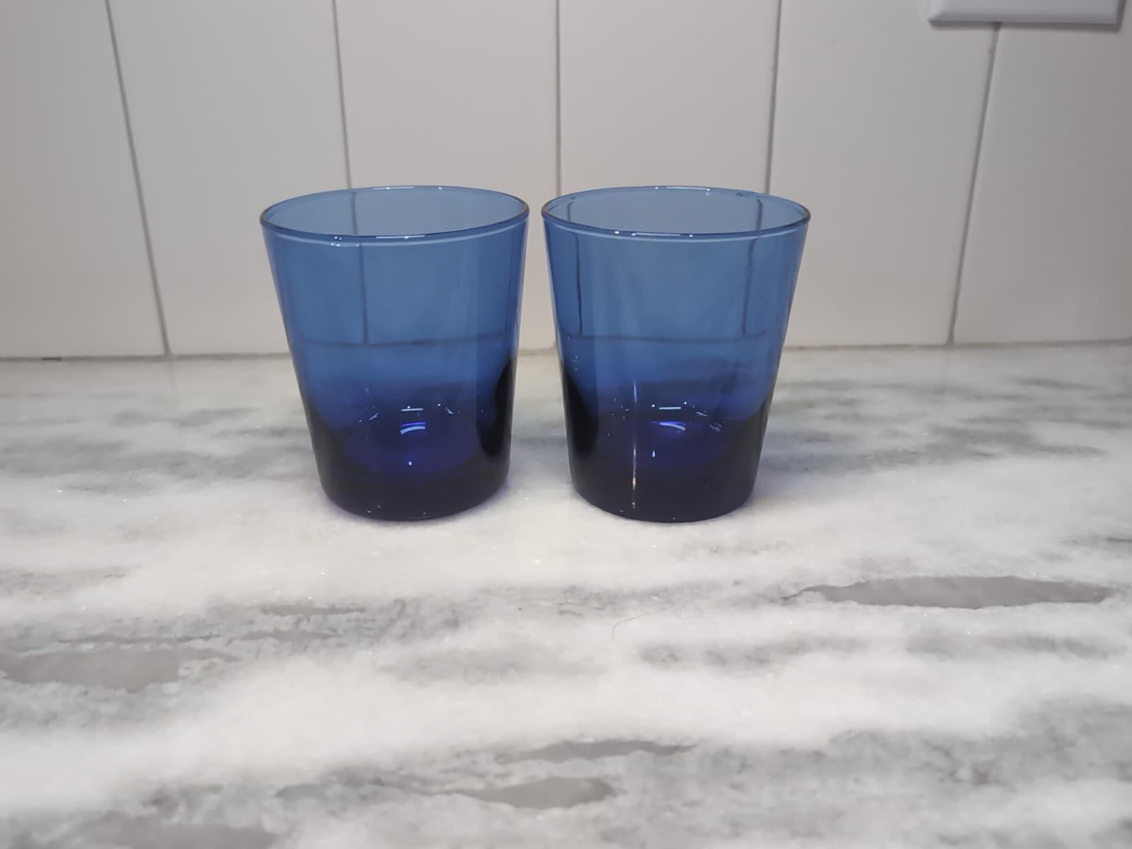 Anchor Hocking Cobalt Blue Whiskey Glasses, Old Fashioned Glasses, Barware