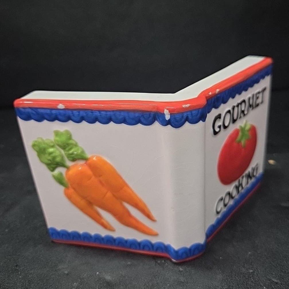 Boston Warehouse Ceramic Cookbook Stand, Vintage Holder, Gourmet Cooking Display - Thumbnail 9