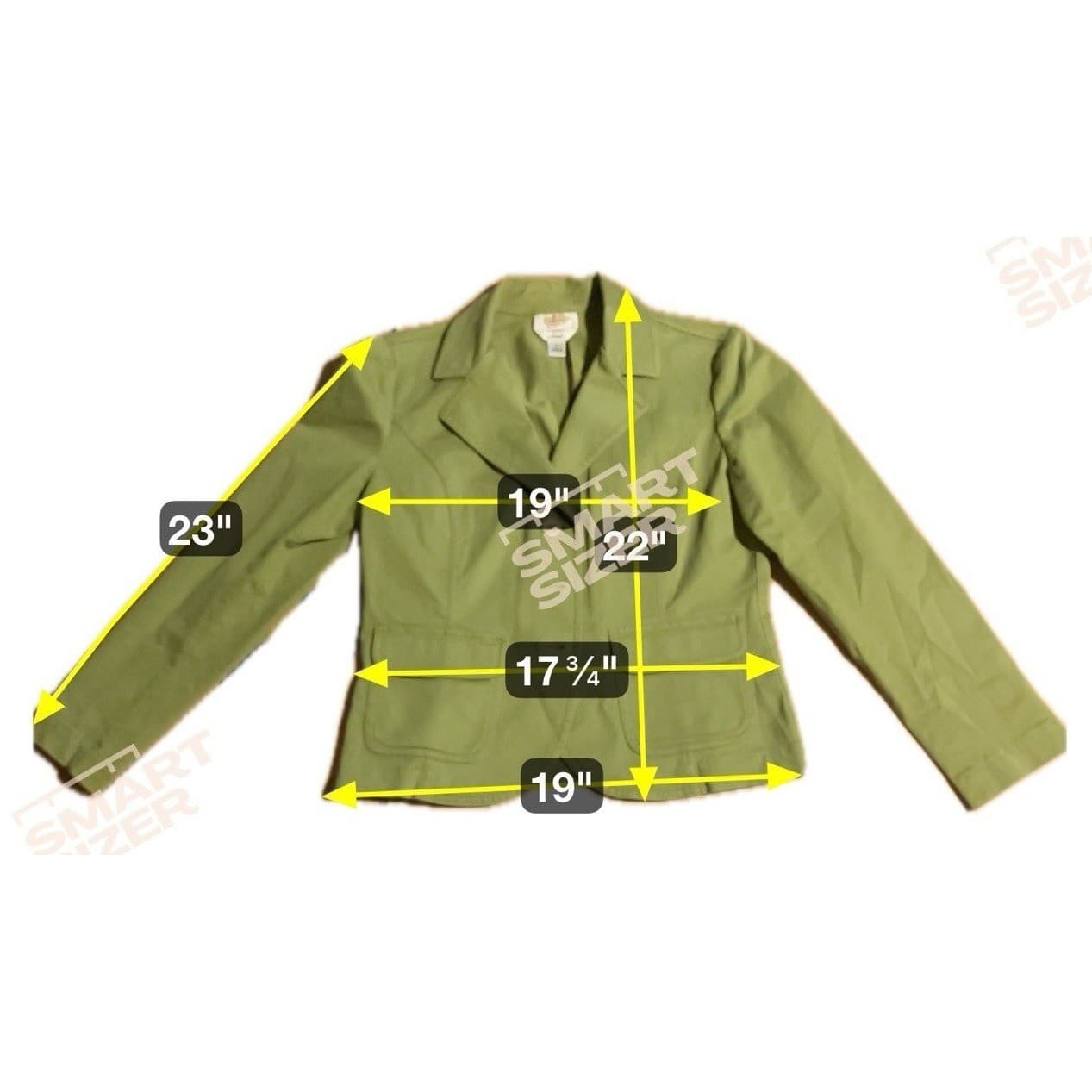Talbots Stretch Olive Green 3 Button Blazer, Women's Size 8 Jacket - Thumbnail 2