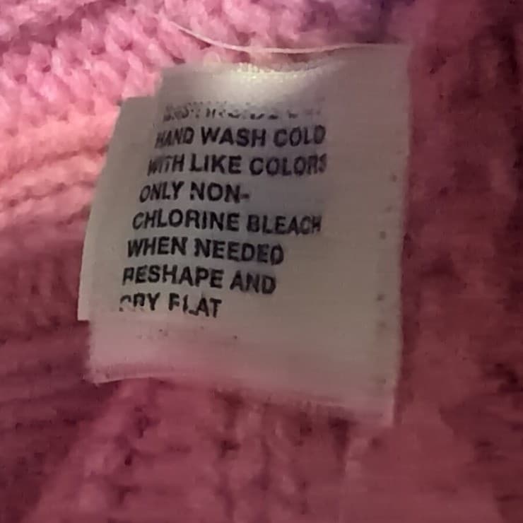 Gap Pink Cable Knit Pom Pom Full Zip Mock Neck Cardigan, Women's Small Sweater - Thumbnail 6