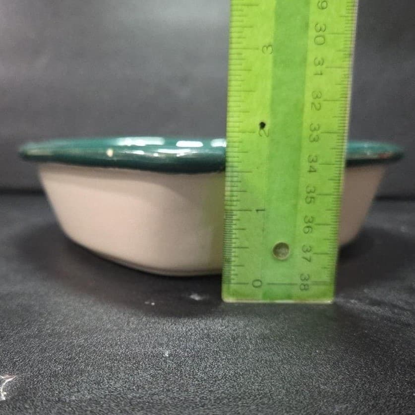 Heart Shaped Stoneware Bakeware, Vintage Country Apple Design, Casserole Dish - Thumbnail 6