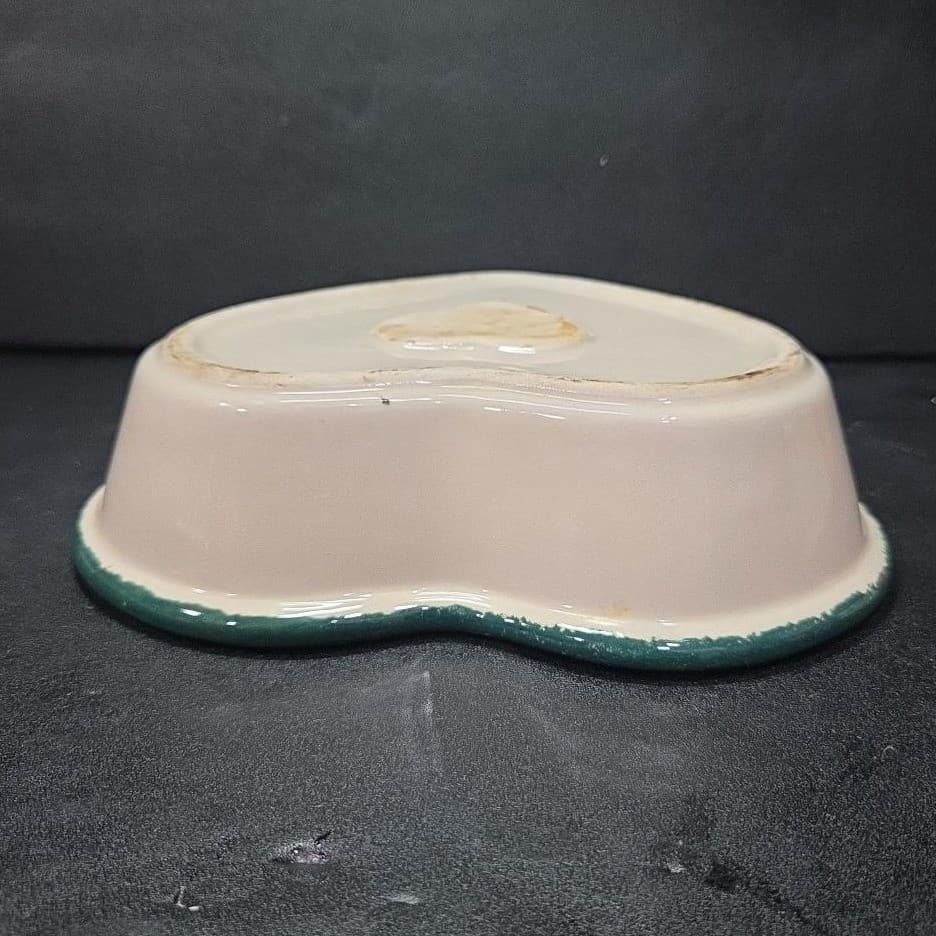 Heart Shaped Stoneware Bakeware, Vintage Country Apple Design, Casserole Dish - Thumbnail 9