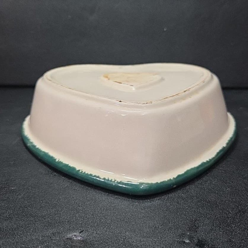 Heart Shaped Stoneware Bakeware, Vintage Country Apple Design, Casserole Dish - Thumbnail 11