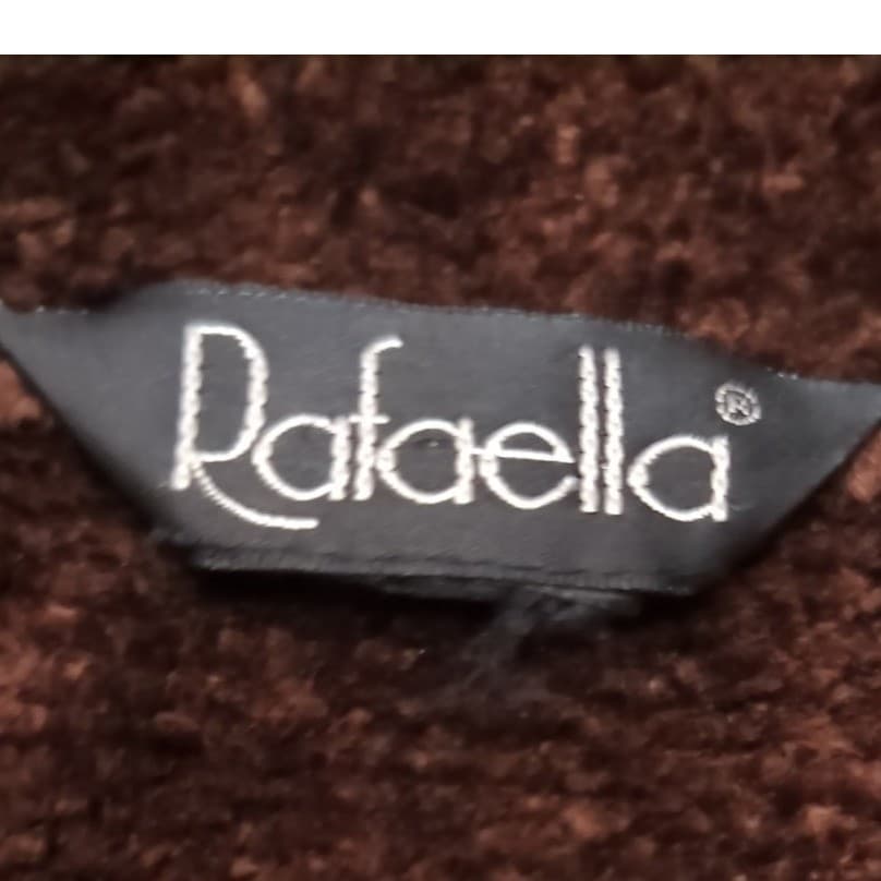 Rafaella Women's Brown Zip-up Sweater, Vintage Jacket, Long Sleeves, Soft & Cozy - Thumbnail 5