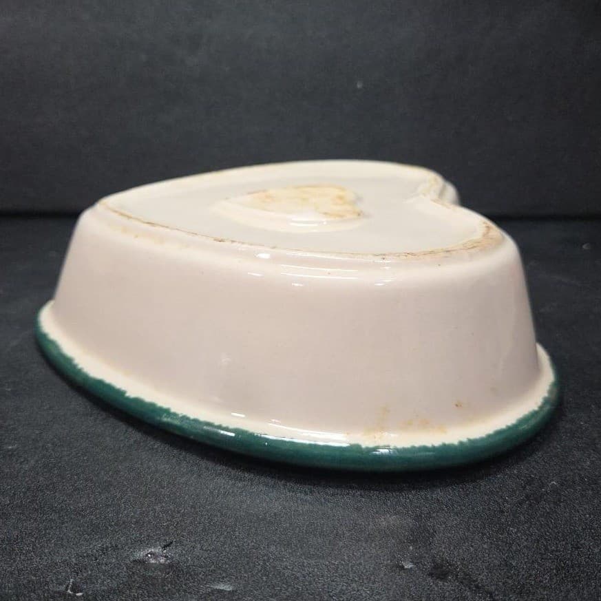 Heart Shaped Stoneware Bakeware, Vintage Country Apple Design, Casserole Dish - Thumbnail 8