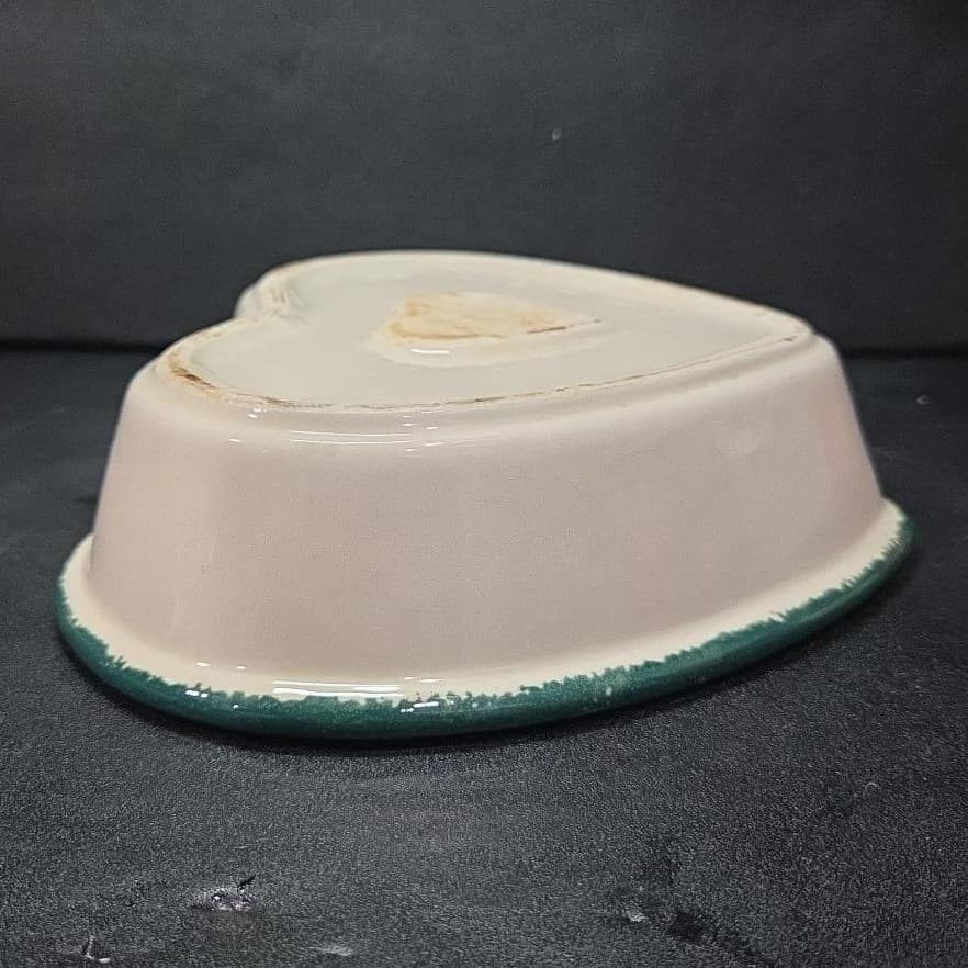 Heart Shaped Stoneware Bakeware, Vintage Country Apple Design, Casserole Dish - Thumbnail 10