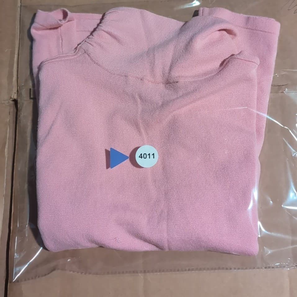 Croft & Barrow Women's PS Pink Turtleneck Shirt, Long Sleeves, Rhinestone Detail - Thumbnail 9