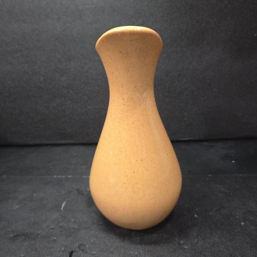 Pfaltzgraff OFTDA Bud Vase, Vintage Yellow Red Speckled Design, Floral Holder - Thumbnail 5