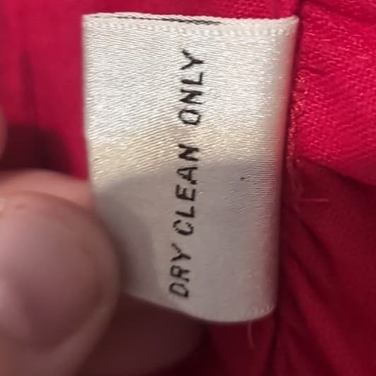 Liz Claiborne Red Silk Suit Dress, Size 8 Petites, Vintage Double Breasted Dress - Thumbnail 13