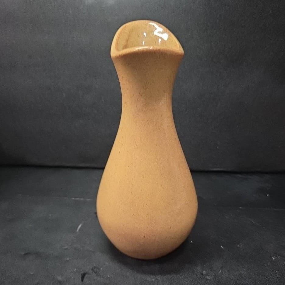 Pfaltzgraff OFTDA Bud Vase, Vintage Yellow Red Speckled Design, Floral Holder - Thumbnail 3