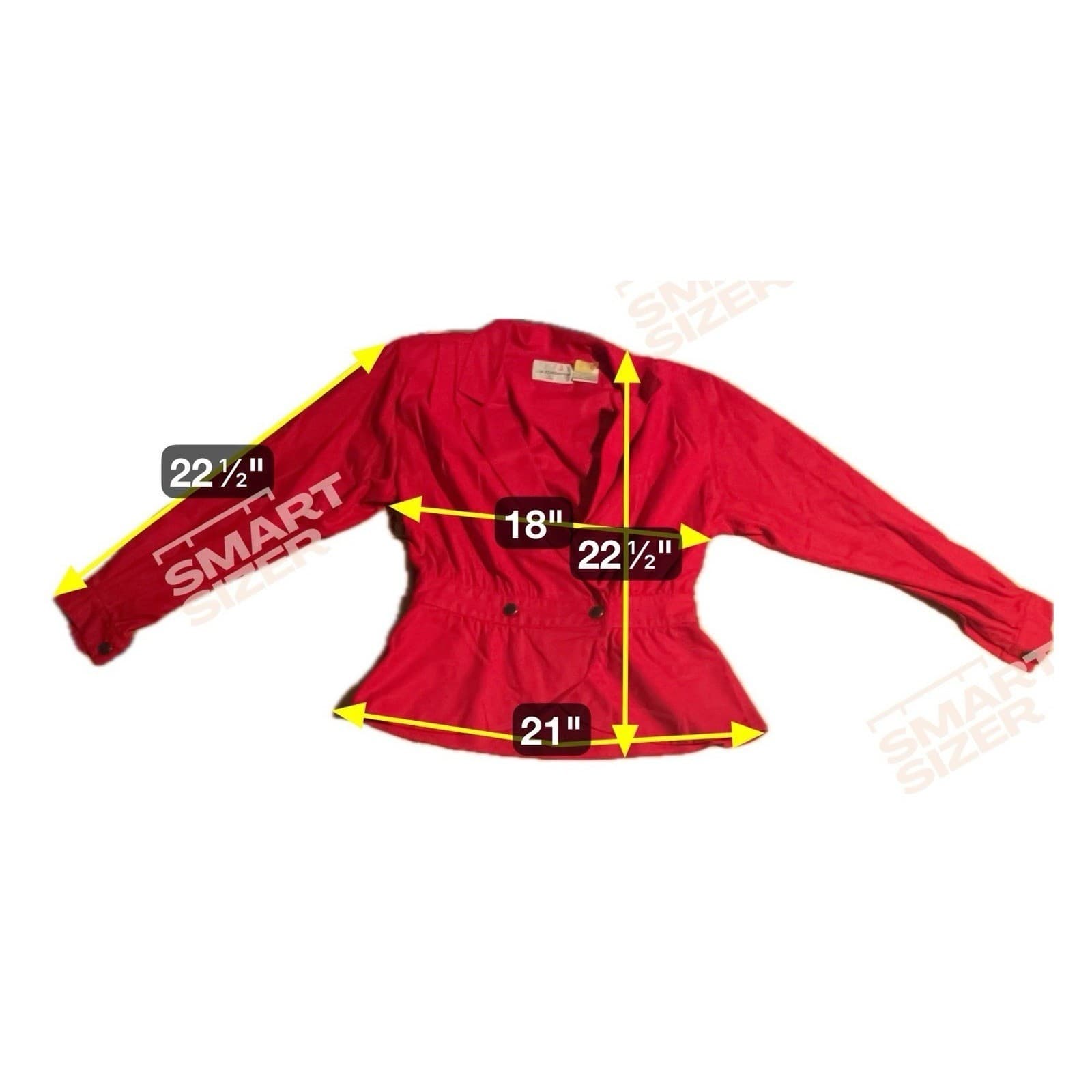 Liz Claiborne Red Silk Suit Dress, Size 8 Petites, Vintage Double Breasted Dress - Thumbnail 2