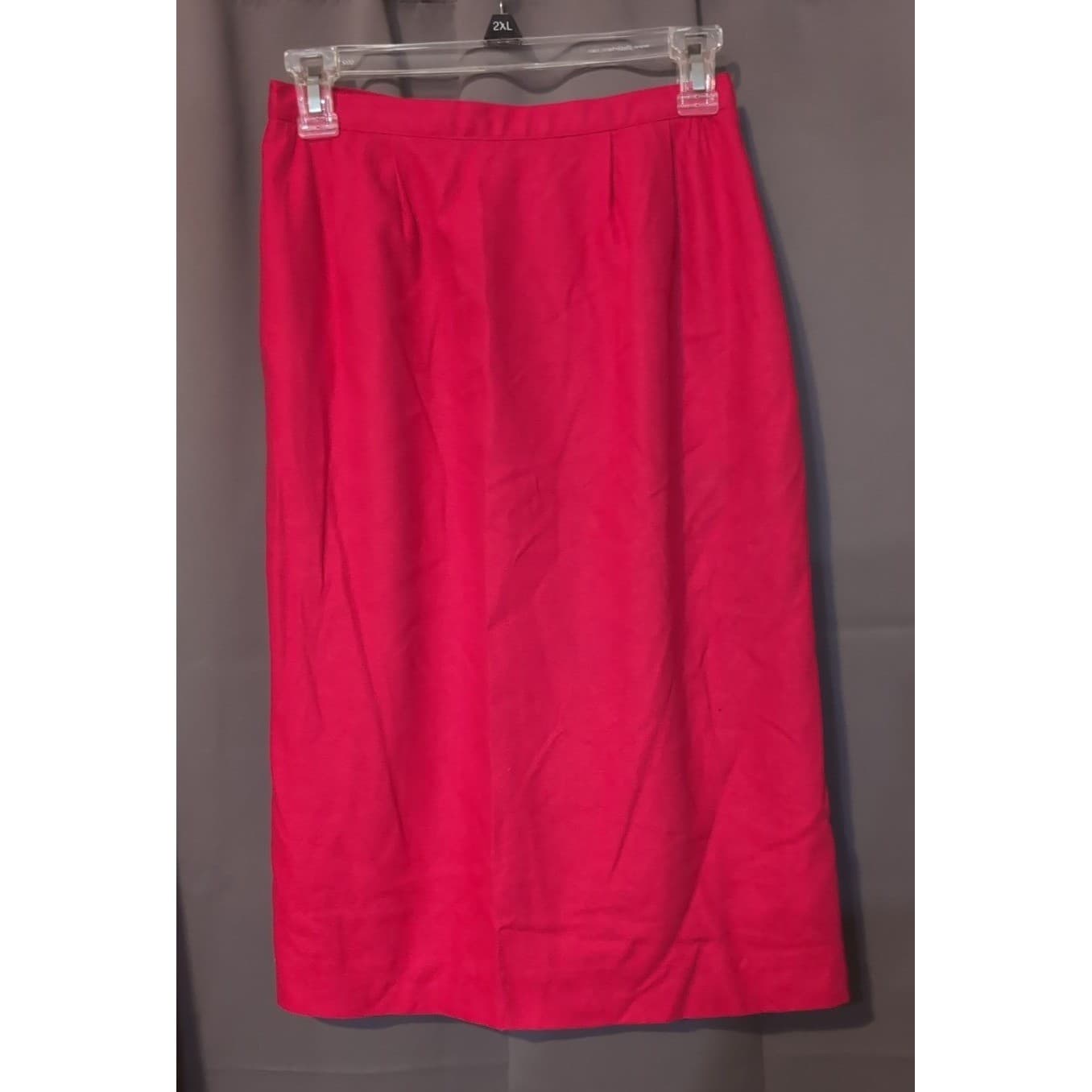 Liz Claiborne Red Silk Suit Dress, Size 8 Petites, Vintage Double Breasted Dress - Thumbnail 10