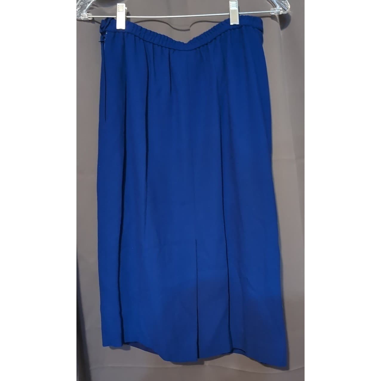 Kasper ASL Royal Blue Skirt Suit Set, Black Soutache Embroidery, Women's Size 8 - Thumbnail 9