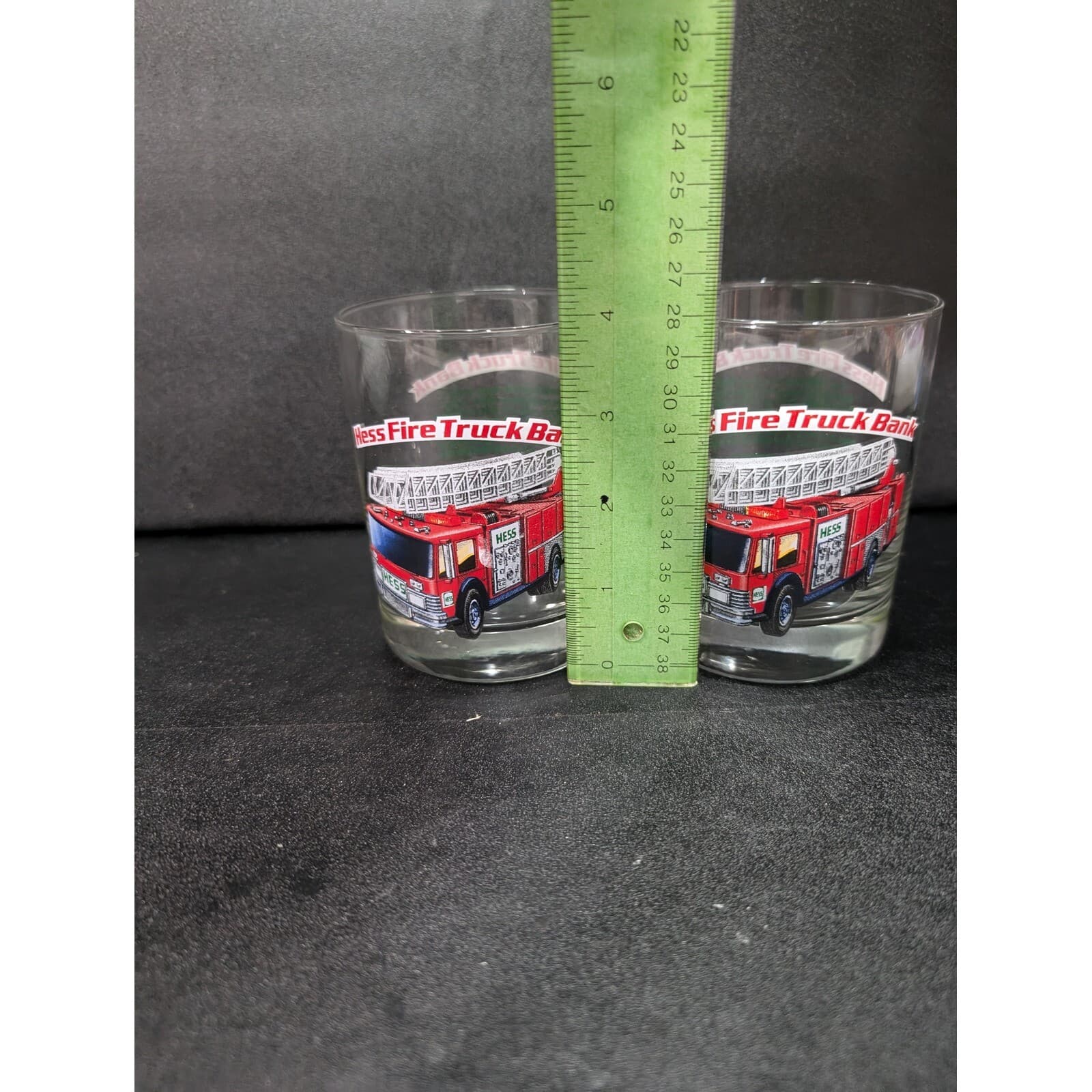 Hess Fire Truck Bank Drinking Glasses, Set Of 2, 1996 Classic Series, Barware - Thumbnail 8