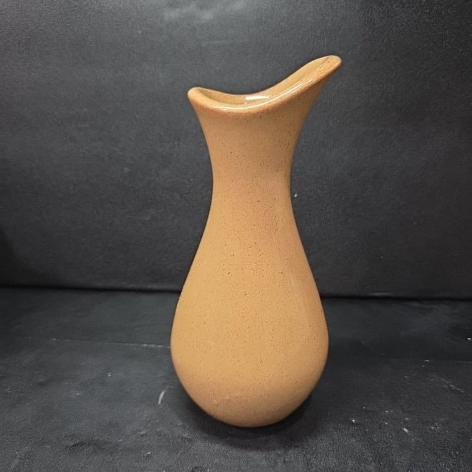 Pfaltzgraff OFTDA Bud Vase, Vintage Yellow Red Speckled Design, Floral Holder - Thumbnail 4