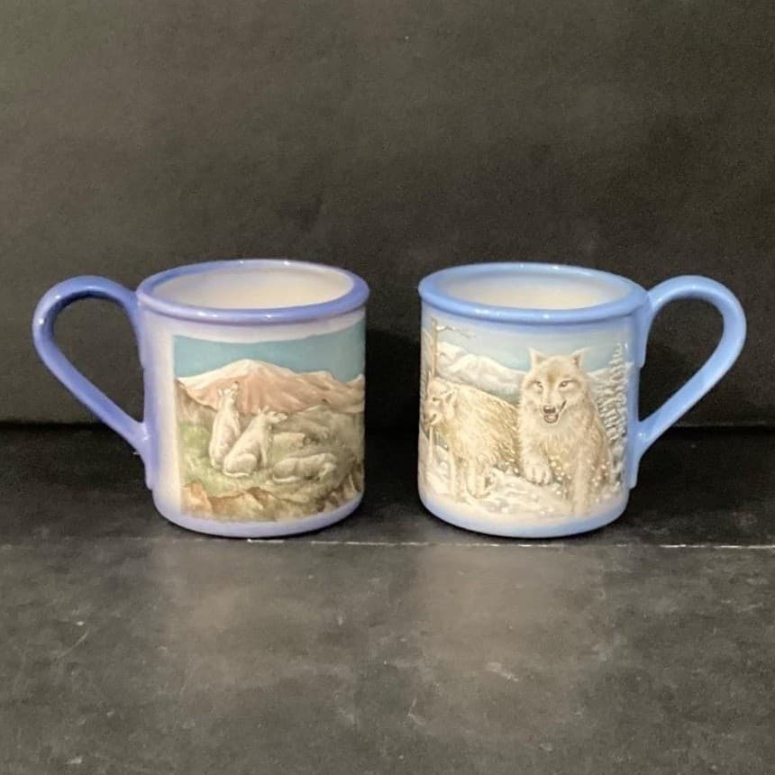 Certified International Mountain Summit Coffee Cups, Vtg Native American Design - Thumbnail 9