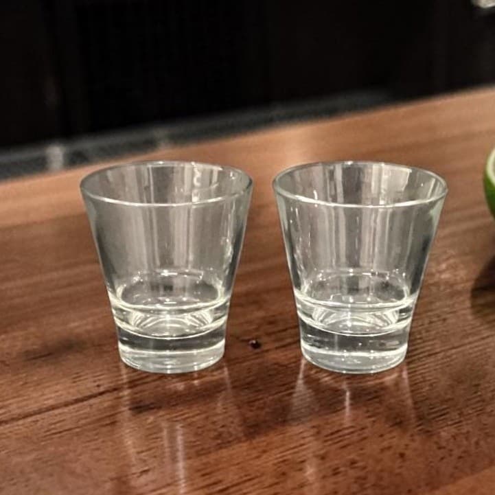 Libbey Duratuff Whiskey Rock Glasses, Set of 2, Vintage Clear Lowball Tumblers