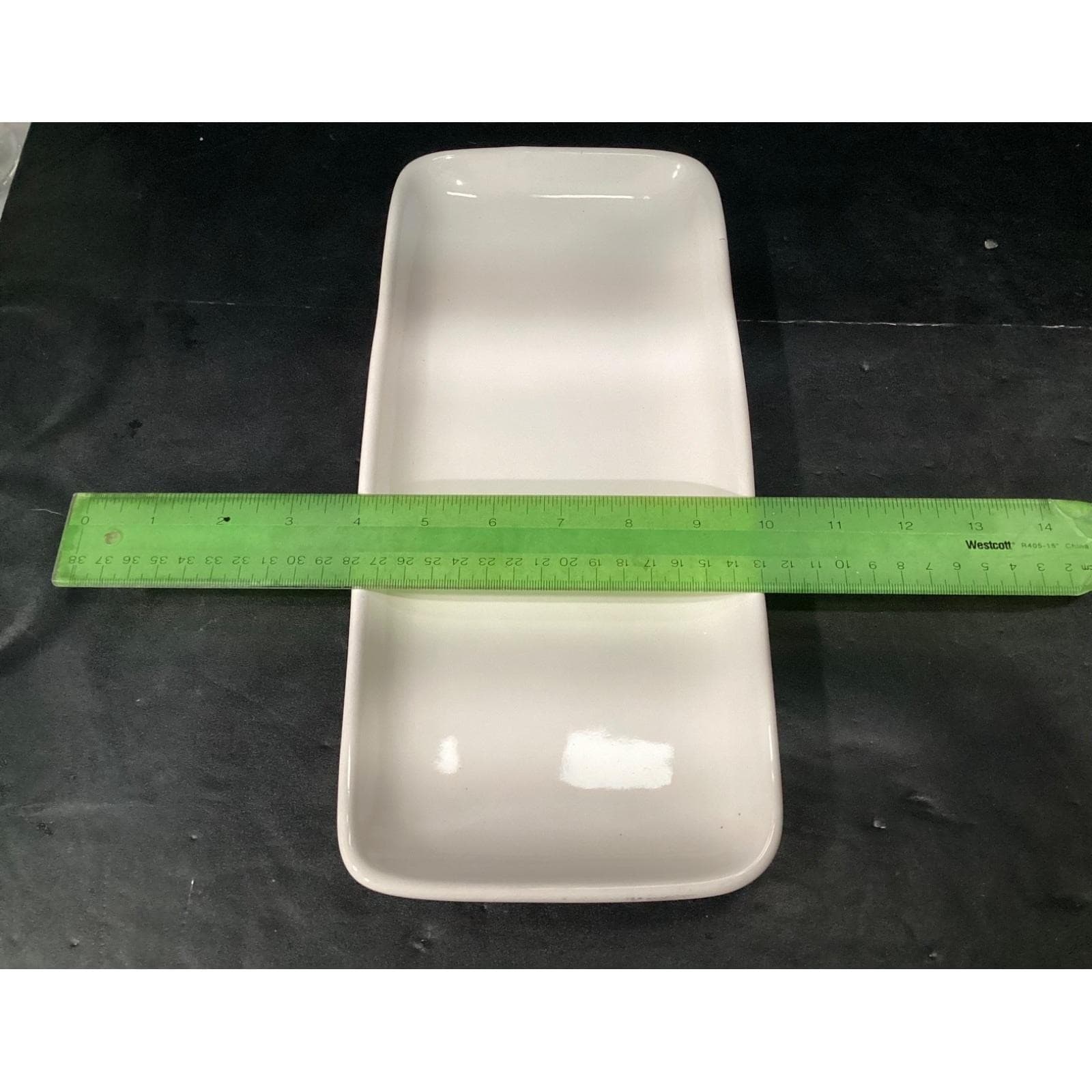 Rae Dunn "Taste Nibble Eat" Snack Platter, Four Piece Set, Farmhouse Serveware - Thumbnail 3