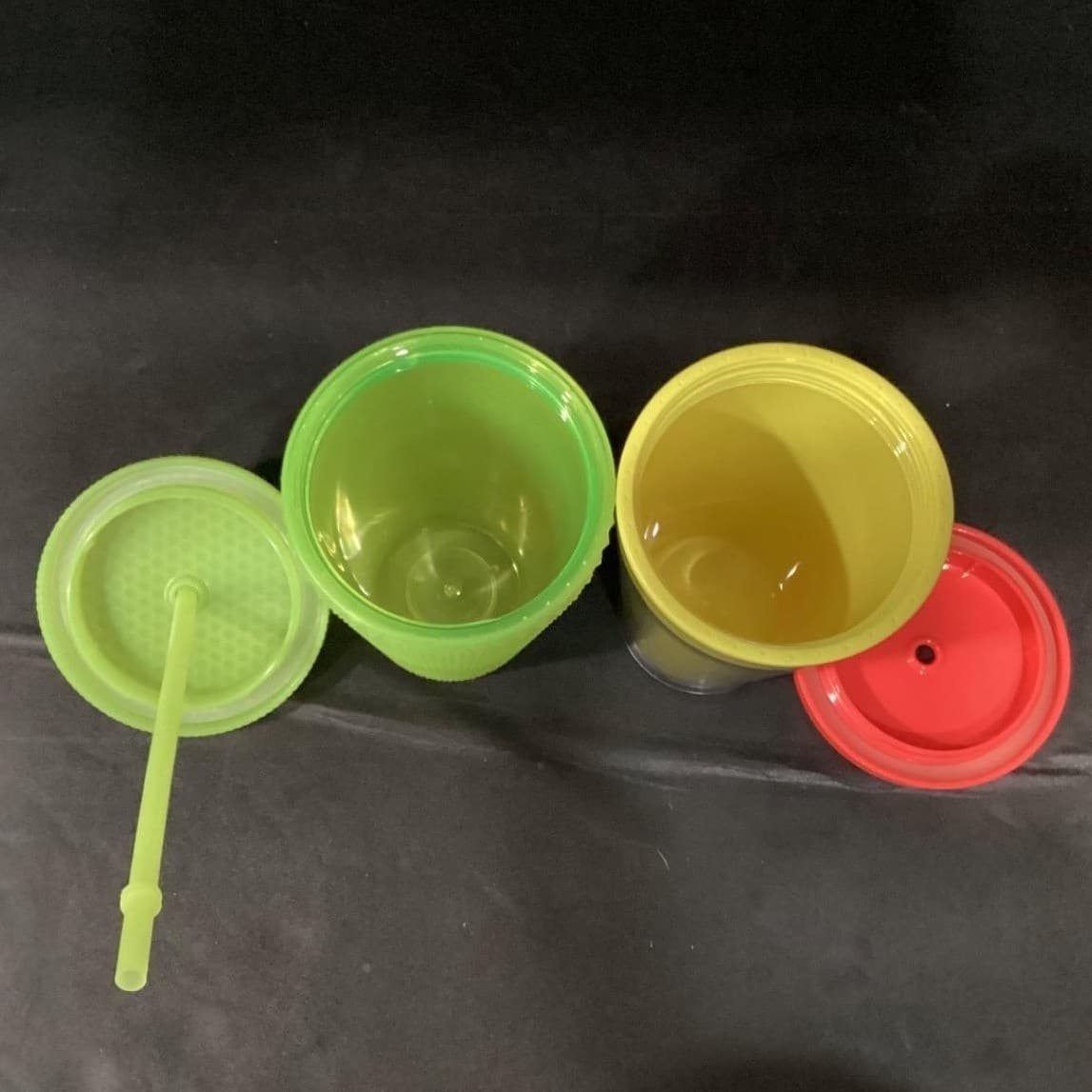 Starbucks Cold Cups, Set of 2, Green & Neon Yellow Reusable Tumblers - Thumbnail 13