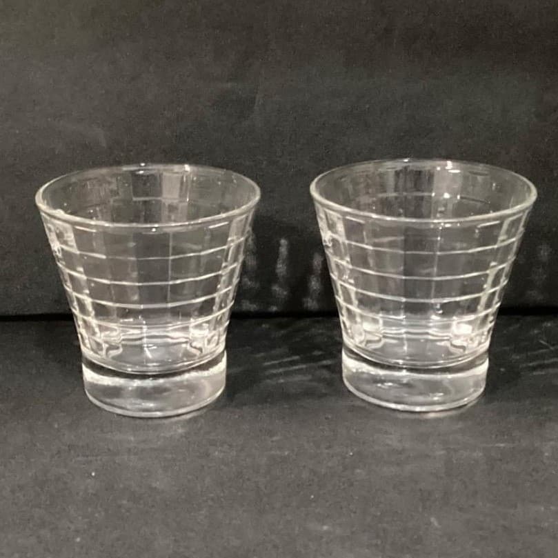 Crown Royal Optic Block Lowball Glasses, Set of 2, Vintage Whiskey Tumblers - Thumbnail 11