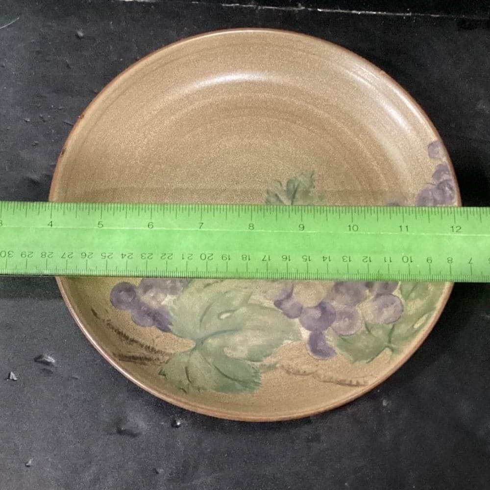 222 Fifth Grapevine Salad Plates, Set of 4, Vintage Purple Grapes Dinnerware - Thumbnail 6
