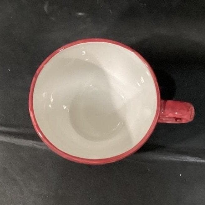 Crate & Barrel Fruit Theme Large Coffee Cup, Vintage Hand-Painted Ceramic Mug - Thumbnail 8