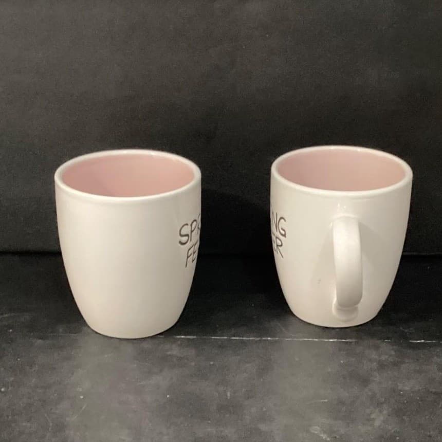 1872 Spring Fever Large Coffee Cups, Set of 2, Rae Dunn Style Drinkware - Thumbnail 8