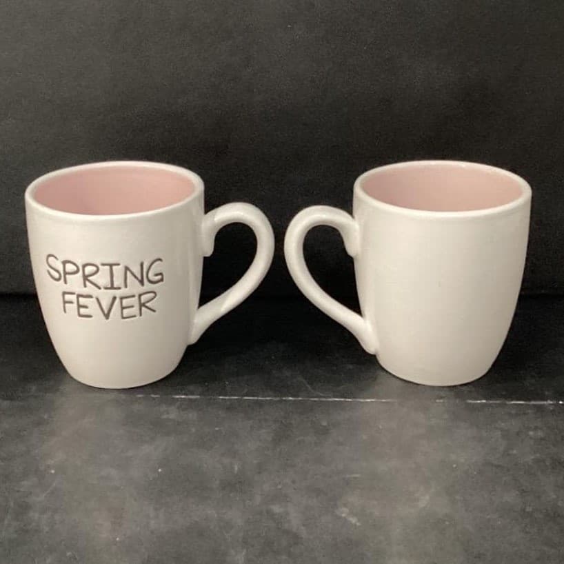 1872 Spring Fever Large Coffee Cups, Set of 2, Rae Dunn Style Drinkware - Thumbnail 2