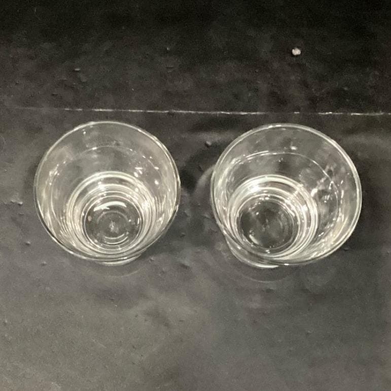 Libbey Duratuff Whiskey Rock Glasses, Set of 2, Vintage Clear Lowball Tumblers - Thumbnail 4