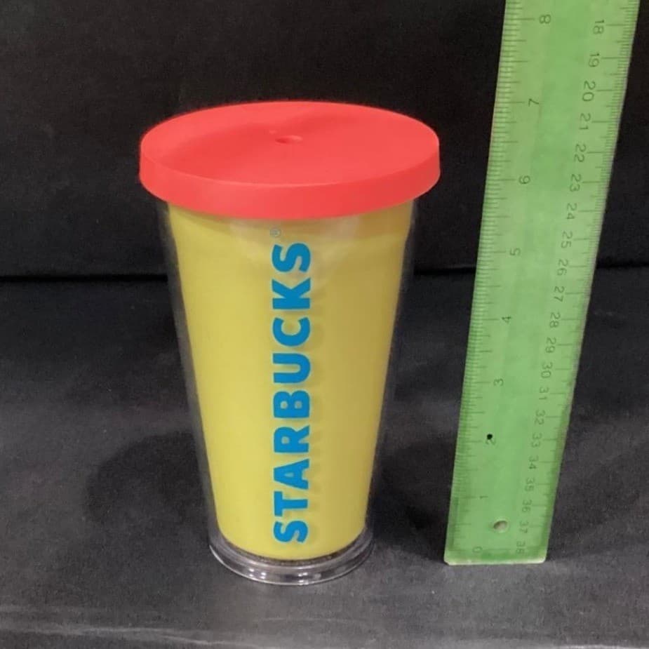 Starbucks Cold Cups, Set of 2, Green & Neon Yellow Reusable Tumblers - Thumbnail 7