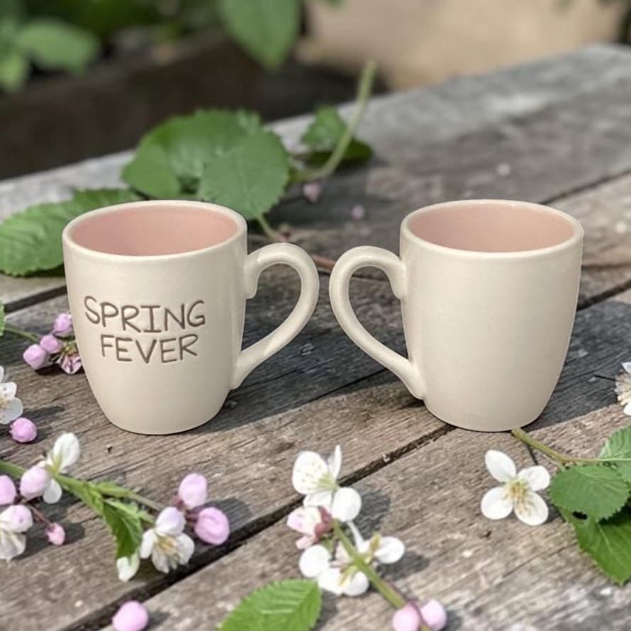 1872 Spring Fever Large Coffee Cups, Set of 2, Rae Dunn Style Drinkware
