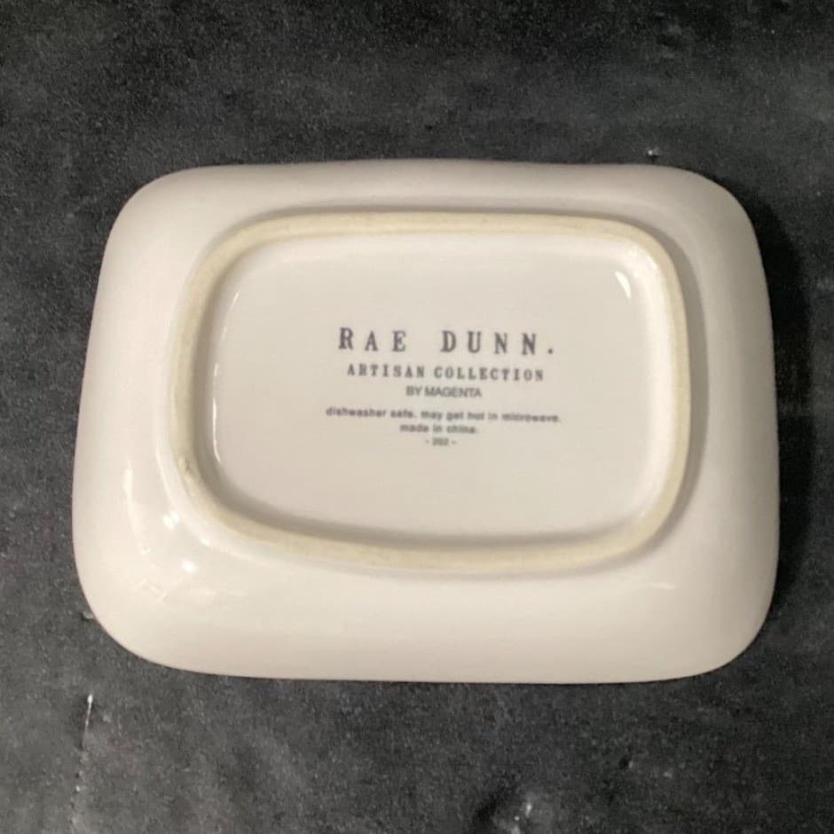 Rae Dunn "Taste Nibble Eat" Snack Platter, Four Piece Set, Farmhouse Serveware - Thumbnail 8