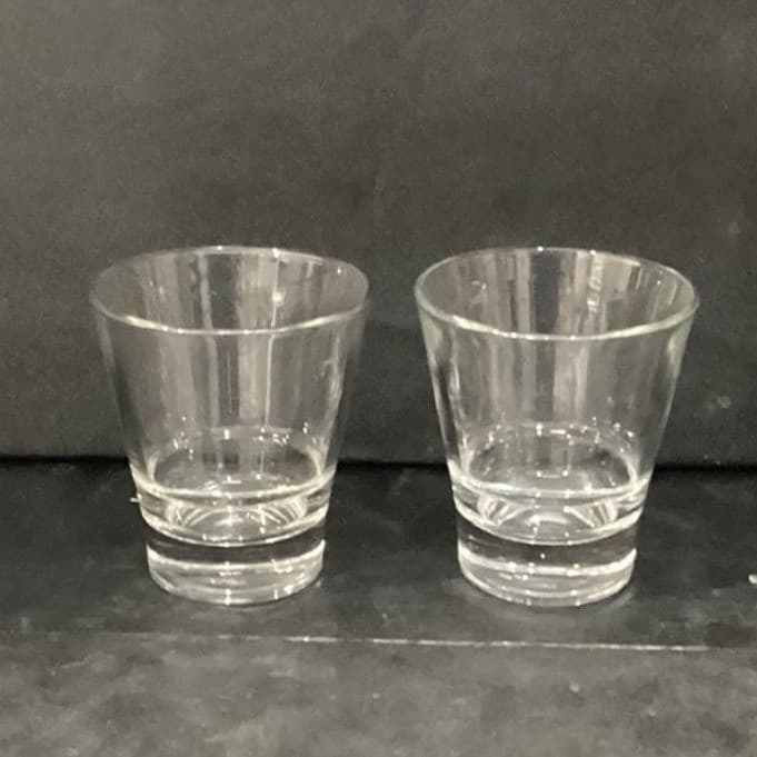 Libbey Duratuff Whiskey Rock Glasses, Set of 2, Vintage Clear Lowball Tumblers - Thumbnail 11
