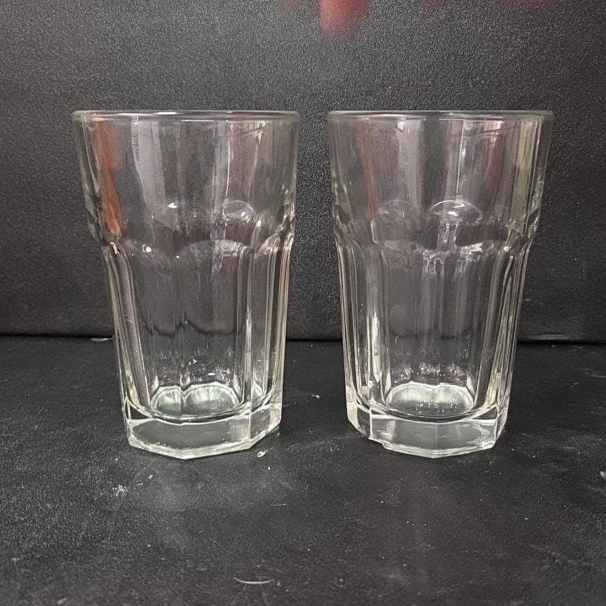 Libbey Duratuff Clear Flat Juice Tumblers, Set of 2, 8oz Pressed Glassware - Thumbnail 5