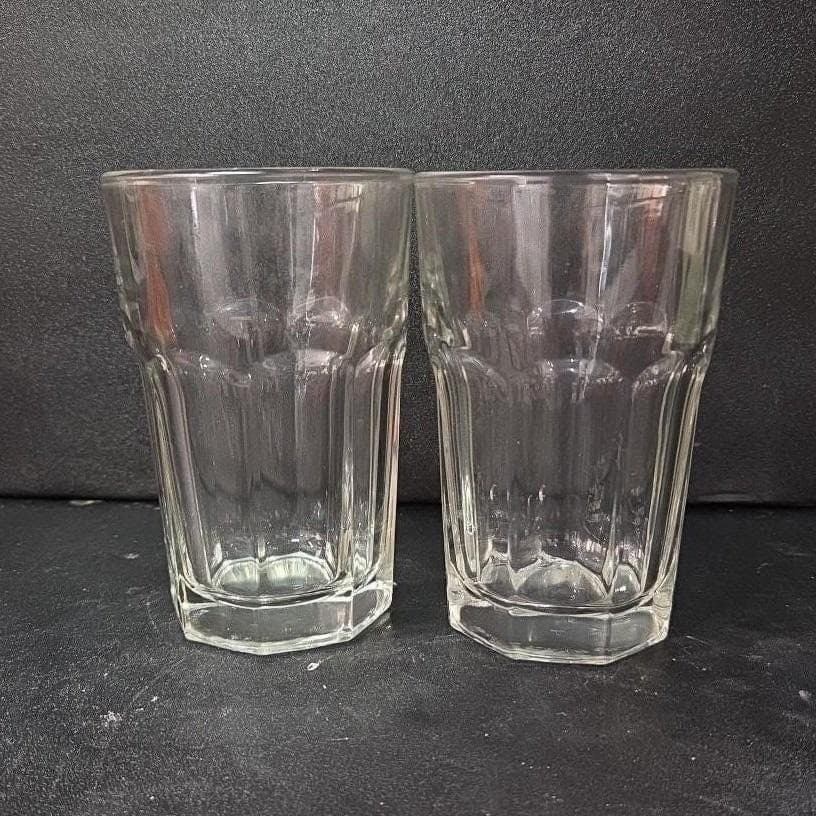 Libbey Duratuff Clear Flat Juice Tumblers, Set of 2, 8oz Pressed Glassware - Thumbnail 6