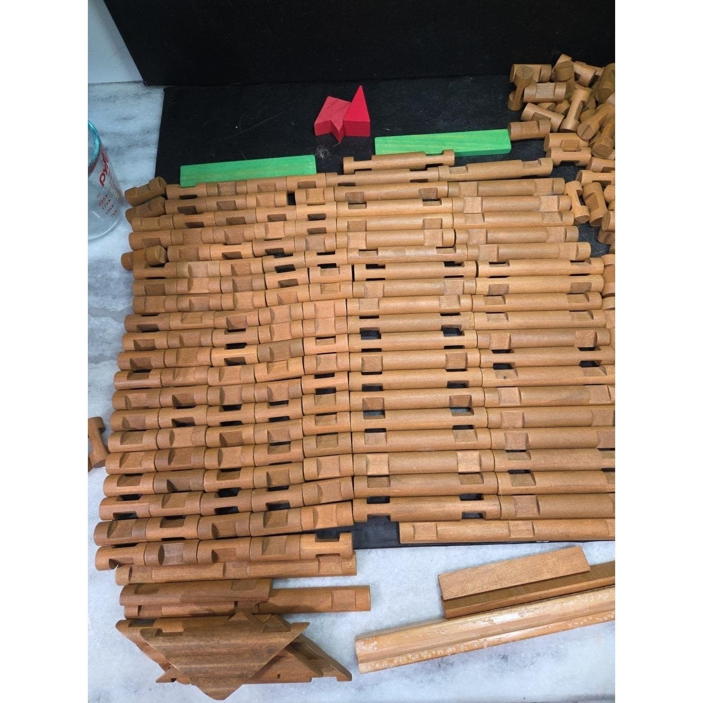 Tumble Tree Timbers Limited Edition Lincoln Logs & Wagon, Vtg Case, 300+ Pieces - Thumbnail 8