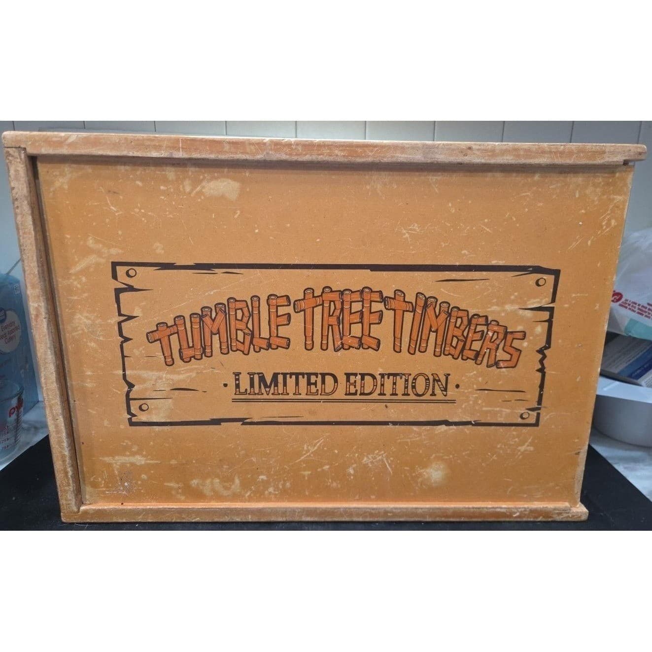 Tumble Tree Timbers Limited Edition Lincoln Logs & Wagon, Vtg Case, 300+ Pieces