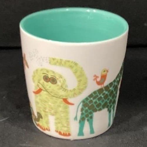 Starbucks Zoo Animals Mug, Bone China Kids Cup, Giraffe Monkey Turtle & Frog - Thumbnail 8